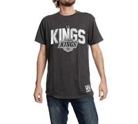 Calhoun NHL Surf & Skate Mens Vintage Style Distressed Heather Tone Rustic T-Shirt, La Kings, XL