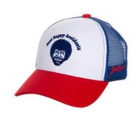 Calhoun Officially Licensed Bob Ross Just Happy Accidents Multicolored Trucker Cap