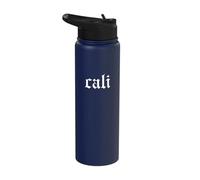 Cali California - Retro Oldschool Rapper Slang Hip Hop Rap Stainless Steel Insulated Water Bottle