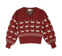 Cali Dog Organic Cotton Sweater Brick red S