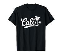 Cali Palm Tree Graphic Vintage California Island Beach Style T-Shirt