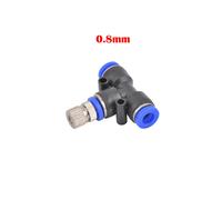 (Caliber 0.8mm) 5Pcs Low Pressure Water Fog Sprayer Misting Cooling System Atomizing Nozzles 6mm Pneumatic Fitting Pipe Connector Garden