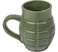 Caliber Gourmet Green Grenade Coffee Mug, Tactical Ceramic Weapon Cup, Perfect Novelty Gift for Military Enthusiasts, Fun & Unique Tactical Coffee Mug, Ideal for Birthdays, Father's Day, and Christmas