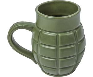 Caliber Gourmet Green Grenade Coffee Mug, Tactical Ceramic Weapon Cup, Perfect Novelty Gift for Military Enthusiasts, Fun & Unique Tactical Coffee Mug, Ideal for Birthdays, Father's Day, and Christmas