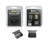 Caliber Pro Laser Trimmer Replacement Blade Set - Dual DLC Deep-Tooth T-Blade, 1st Gen Laser & Laser+, Black Packaging