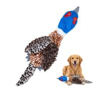 Calibonbon 24” No Stuffing Duck Dog Toy - Large Durable Plush Bird with 2 Squeakers & Crinkle Sound, Tough Chew Toy for Medium & Large Dogs, Interactive Fetch & Tug Toy for Aggressive Chewers