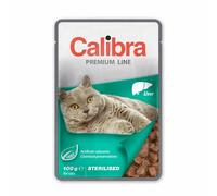 Calibra Cat Premium Sterilised Adult Wet Cat Food - Liver - 24x100g po