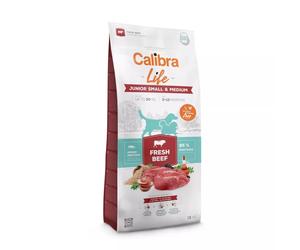 Calibra Dog Life Small and Medium Breed Fresh Beef Junior Dog Food - 12kg