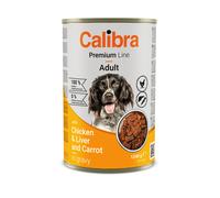 Calibra Dog Premium Line Chicken & Liver 12x1240g 12 Tins