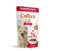 Calibra Life Beef with Rice Adult Dog Food - 10 x 150g