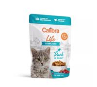 Calibra Life Sterilised Adult Cat Wet Food - Duck - 28x85g Pouches