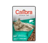 Calibra Premium Sterilised Liver Wet Cat Food - 24 x 100g