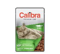 Calibra Premium Sterilised Salmon Wet Cat Food - 24 x 100g