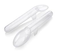Calibrated Medicine Spoon for Kids, Baby & Toddler - (Pack of 2) - 2 Tsp/10 mL Capacity Plastic Oral Liquid Dose Medication Graduated Dispenser