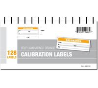 Calibration Labels - Self Laminating with Spiral Bound Cover (Orange)