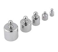 Calibration Weight, Chrome Plated Calibration Weights Set, 1g 2g 5g 10g 20g, for General Laboratory, Industrial Measurement, Educational Purposes