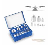 Calibration Weight Set, 17 Pieces, 10 Mg-100 g Precision Scales, Calibration Weight Kit Set with Tweezers for Digital Scales, Jewellery Scales
