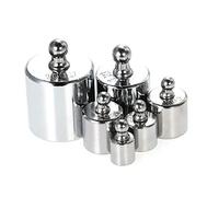 Calibration Weight Set 200g Precision Grams with Tweezer for Balance Scale Silver Iron Plating 6pcs Weight Kit Storage Box Mini Digital Pocket Scale