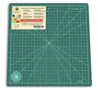 Calibre Art Rotating Self Healing Cutting Mat 14x14 (13" Grid), Perfect for Quilting & Art Projects
