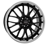 Calibre L770J-LLBP3240+_3121 Askari Alloy Wheel for Audi A4/ S4/ RS4 Avant 2001-2008, 7 x 17-inch, Black/Polished Lip