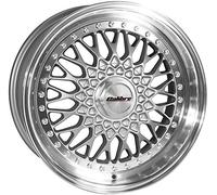 Calibre Y780J-LYSP2335+_17446 Vintage Alloy Wheel for Audi A6/ S6/ RS6 Avant 1997-2005, 8 x 17-inch, Silver/Polished Dish