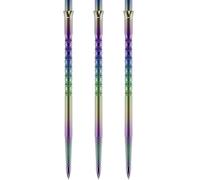 Caliburn | Evo Dart Points | Bamboo | Multiple Colours Available | 50mm. (Rainbow)