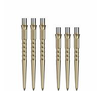 Caliburn Evo Dart Points Ripple No Lip | Steel Tip Replacement Points (Gold, 28mm)