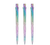 Caliburn Evo Dart Points | Roughed Smooth Grip | No Lip Design | Precision Steel Tip Dart Points | Multiple Colours (Rainbow, 36mm)