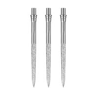 Caliburn Evo Dart Points | Roughed Smooth Grip | No Lip Design | Precision Steel Tip Dart Points | Multiple Colours (Silver, 36mm)