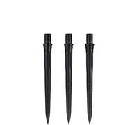 Caliburn Evo Dart Points | Roughed Smooth Grip | No Lip Design | Precision Steel Tip Dart Points | Multiple Colours (Black, 28mm)