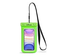 CaliCase Universal Waterproof Floating Phone Pouch - IPX8 Waterproof Floating Phone Case With Lanyard For iPhone X-15/ S20-S24/ Pixel 4-8 - Lime Green