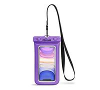 CaliCase Universal Waterproof Floating Phone Pouch - IPX8 Waterproof Floating Phone Case With Lanyard For iPhone X-15/ S20-S24/ Pixel 4-8 - Purple