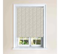 (Calico, 210 cm Width x 140 cm Drop) Beanstalk Leaf Design Blackout Roller Windows Blinds