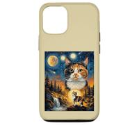 Calico Cat Howling To The Moon Case for iPhone 12/12 Pro
