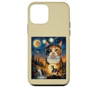 Calico Cat Howling To The Moon Case for iPhone 12 mini