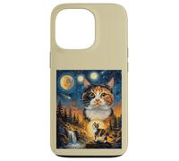 Calico Cat Howling To The Moon Case for iPhone 13 Pro