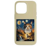 Calico Cat Howling To The Moon Case for iPhone 14 Pro Max