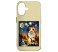 Calico Cat Howling To The Moon Case for iPhone 17