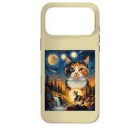 Calico Cat Howling To The Moon Case for iPhone 17 Pro Max