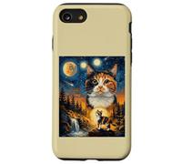 Calico Cat Howling To The Moon Case for iPhone SE (2020) / 7/8