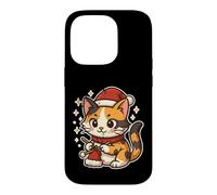 Calico Cat Knits Santa Hat Case for iPhone 14 Pro