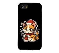 Calico Cat Knits Santa Hat Case for iPhone SE (2020) / 7/8