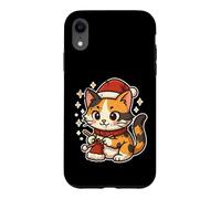 Calico Cat Knits Santa Hat Case for iPhone XR