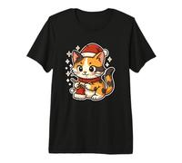 Calico Cat Knits Santa Hat Premium T-Shirt