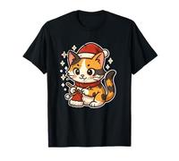 Calico Cat Knits Santa Hat T-Shirt