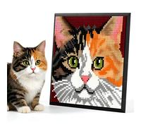 Calico Cat Mini Micro Bricks Mosaic Art Building Kit for Home Decor Gifts
