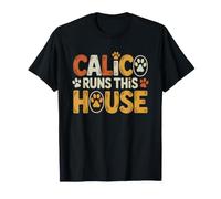 Calico Cat Mom Runs Whole House Rules Boss Life T-Shirt