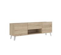 CALICOSY Brighton 2 TV Stand With 2 Doors & 1 Drawer - W140 Cm X D46.5 Cm in Light Oak CALICOSY Light Oak