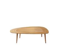 CALICOSY Coffee Table With Rounded Edge Top, 115 Cm Long - SWEET in Light Brown CALICOSY Light Brown