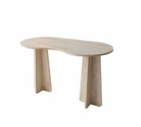 CALICOSY COMO Desk With Shaped Top, 120 Cm in Cream CALICOSY Cream